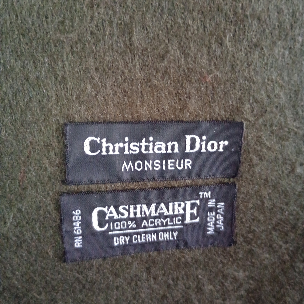 Dior Monsieur Dark Green Scarf - Picture 2 of 6